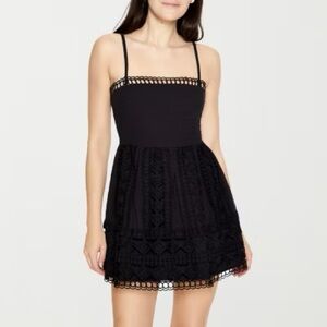 Forever 21 Black Lace Dress Size L